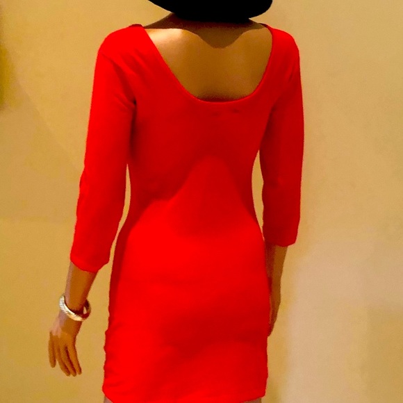 Form fitting Red Dress. (Clearance) - Picture 4 of 5